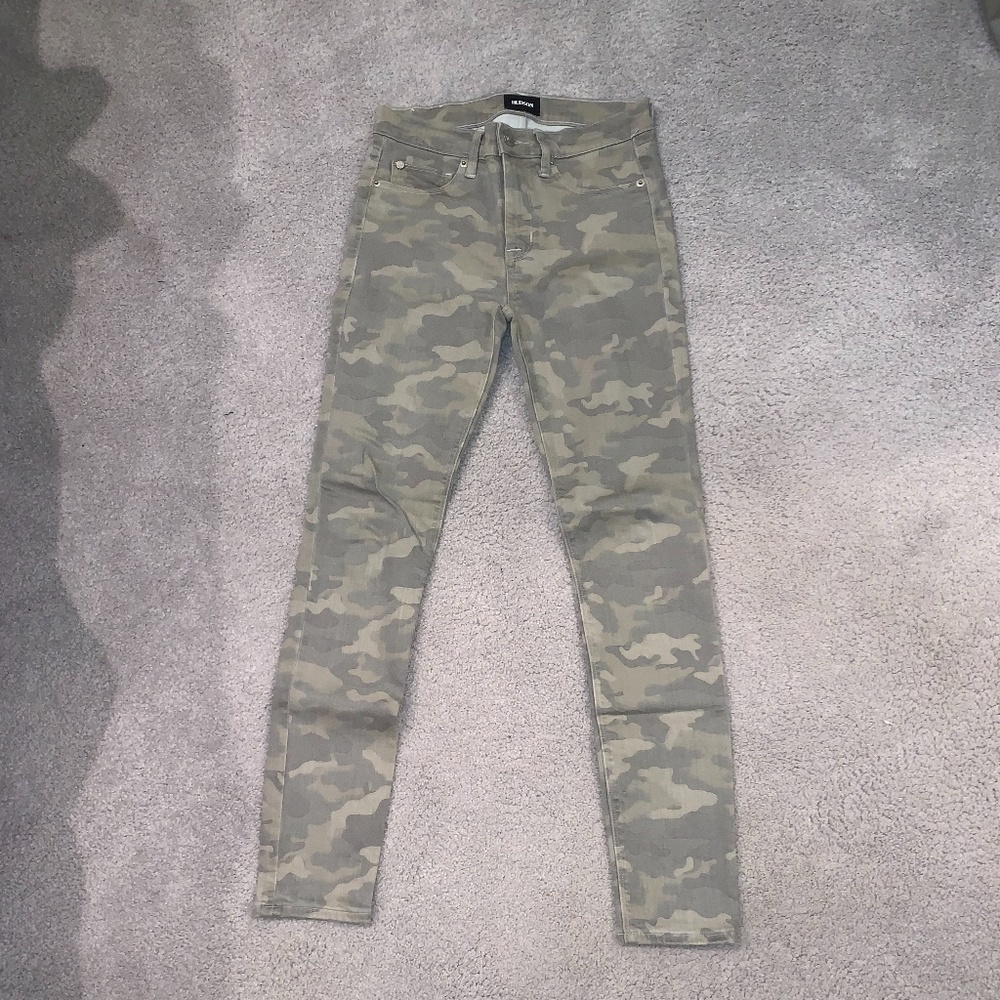 Hudson Camoflauge Skinny Jeans, Size 26
